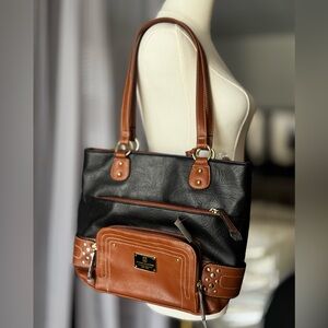 Stone Mountain Leather Tote Limited Edition 40th Anniversary NWT - USB Charger